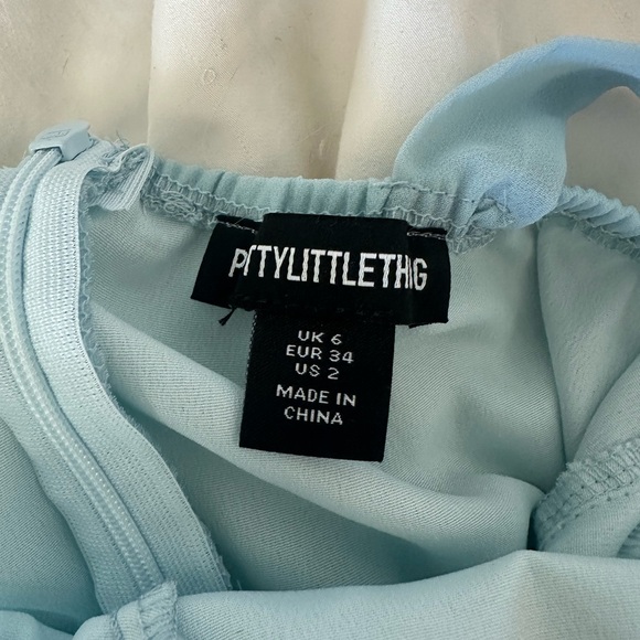 Pretty Little Thing Blue Midi Dress - Picture 4 of 4